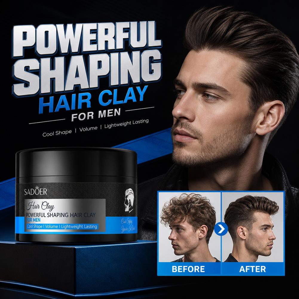 Grooming Men'S Hair - طين تصفيف الشعر غير لامع، قوي