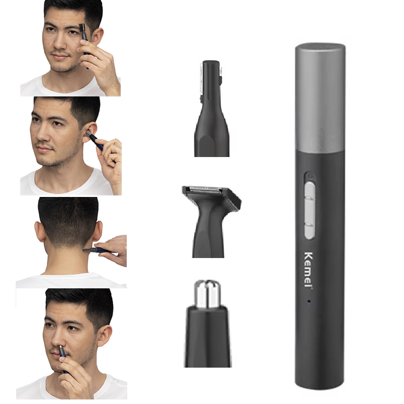 Mens Grooming Tools - ماكينة تشذيب شعر الأنف القابلة لإعادة