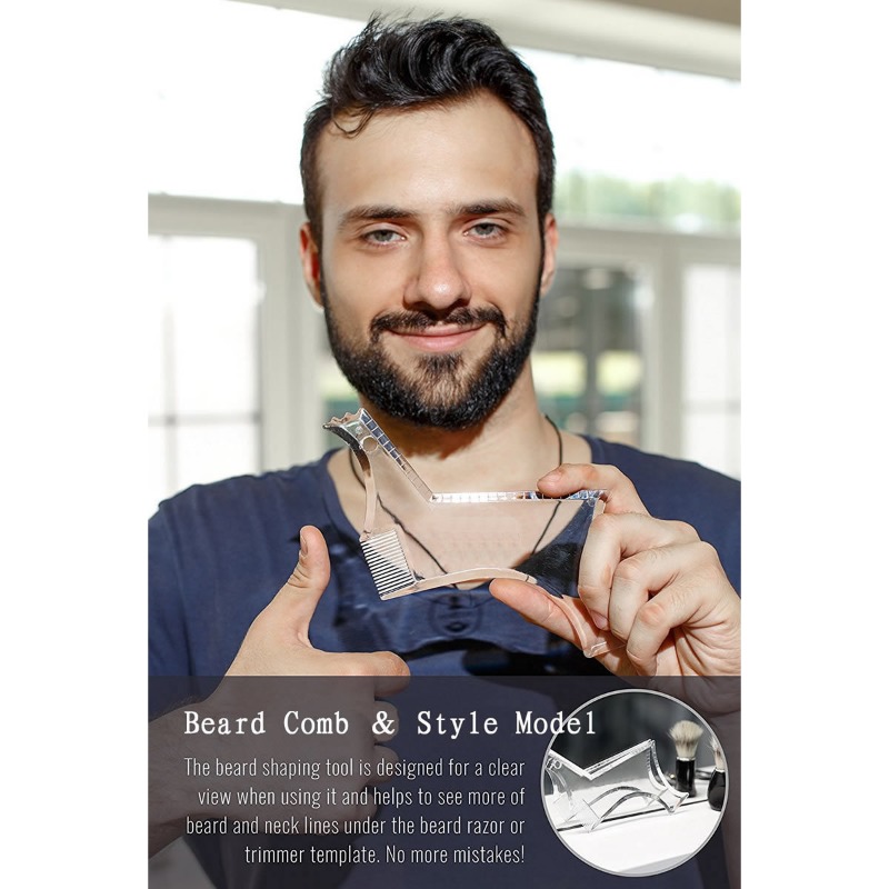 Mens Grooming Tools - أداة تشكيل اللحية، قالب تصفيف الشارب