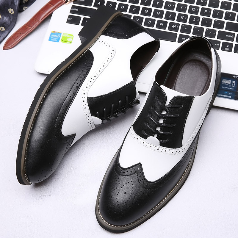 Men'S Grooming Oxford - الرجال فستان أحذية جلد طبيعي موضة