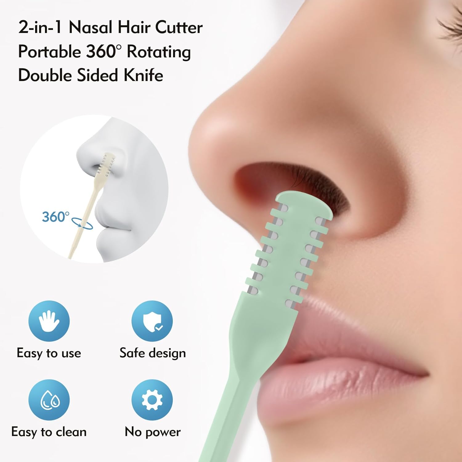 5/20/50 قطعة قاطع أنف 2 في 1،  - مراجعة Mens Grooming Tools وسعره