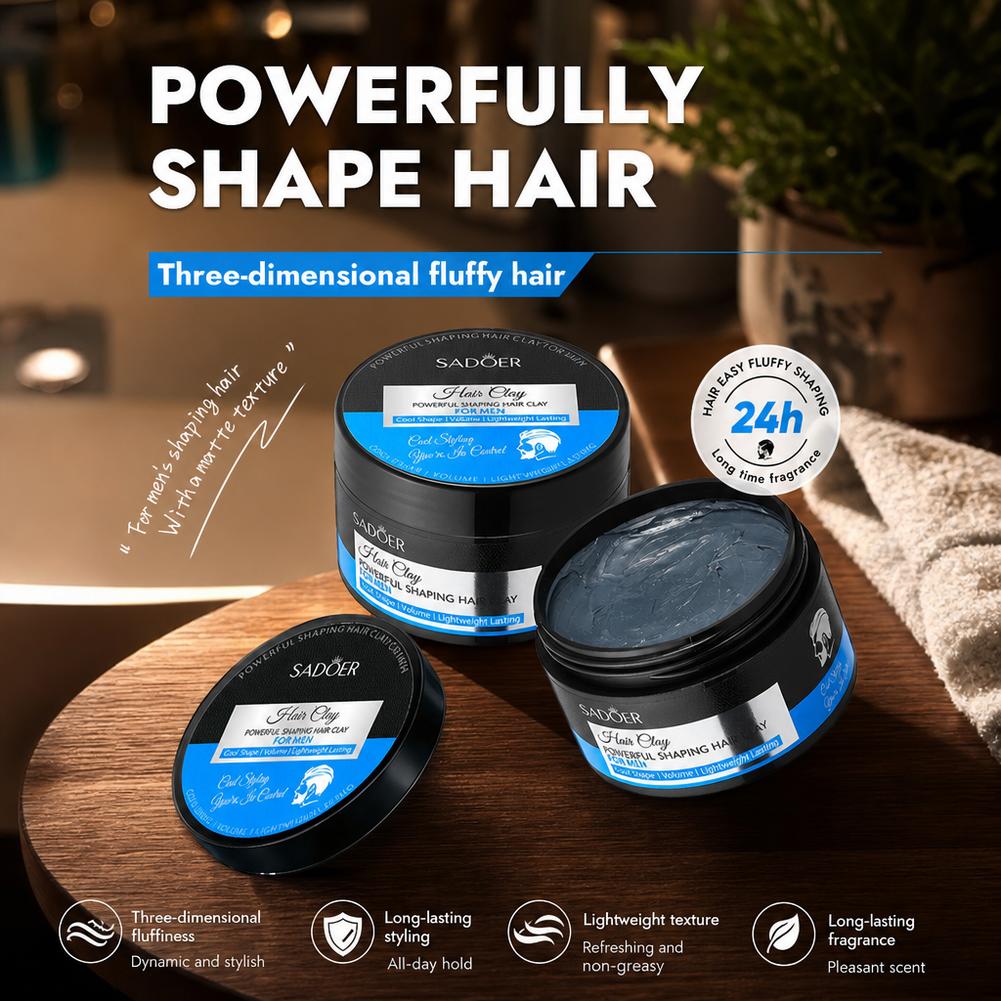 طين تصفيف الشعر غير لامع، قوي  - مراجعة Grooming Men'S Hair وسعره