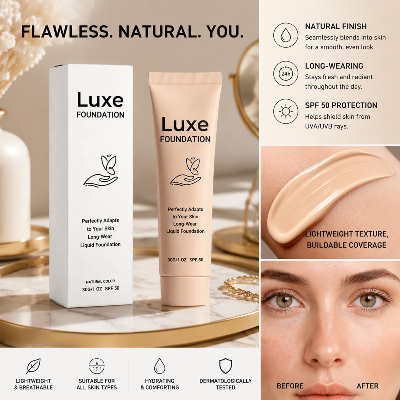 كريم أساس متغير اللون بعامل حم - مراجعة Face Moisturizer Spf وسعره
