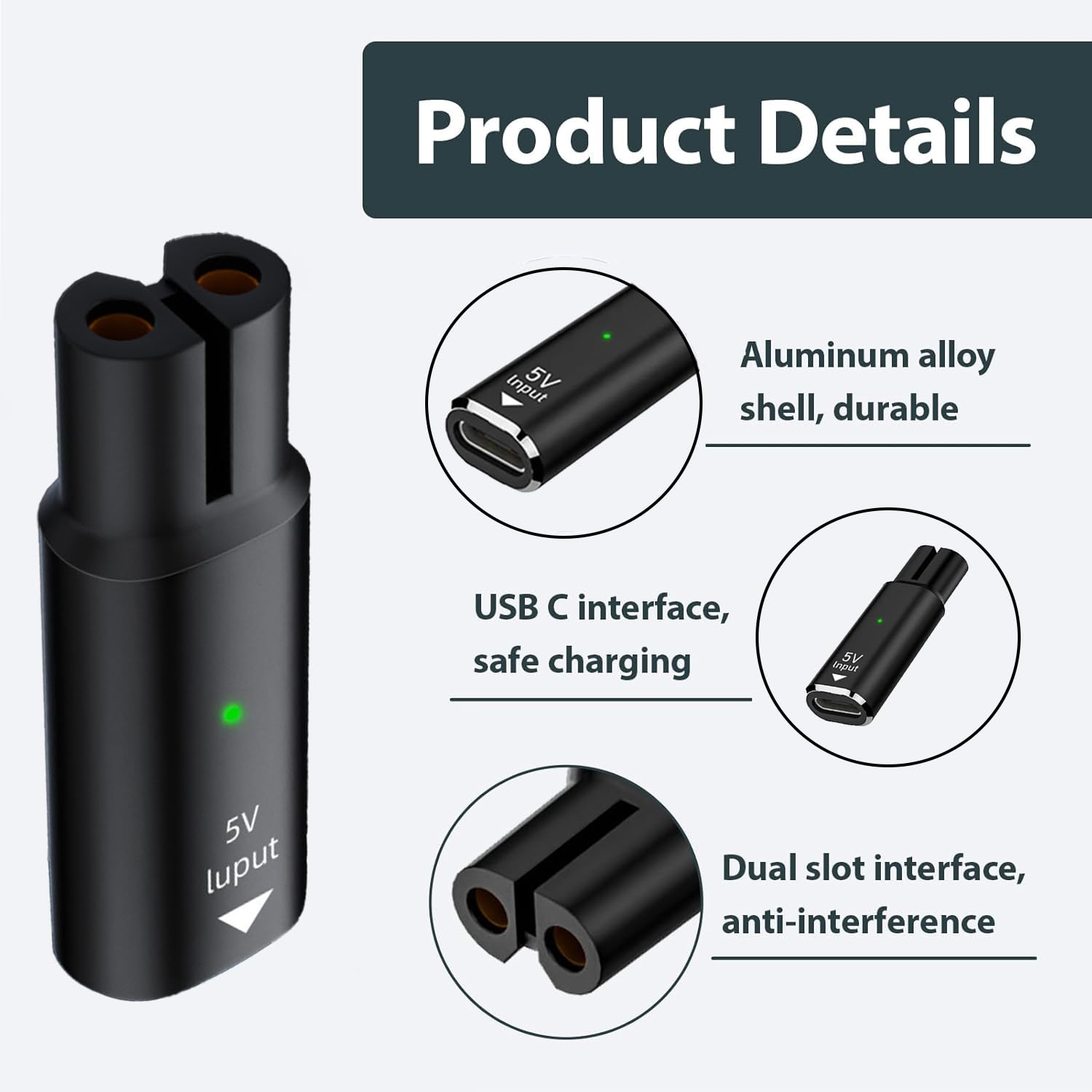 محول شحن USB نوع C بقوة 5 فولت - مراجعة Men'S Grooming Tape وسعره