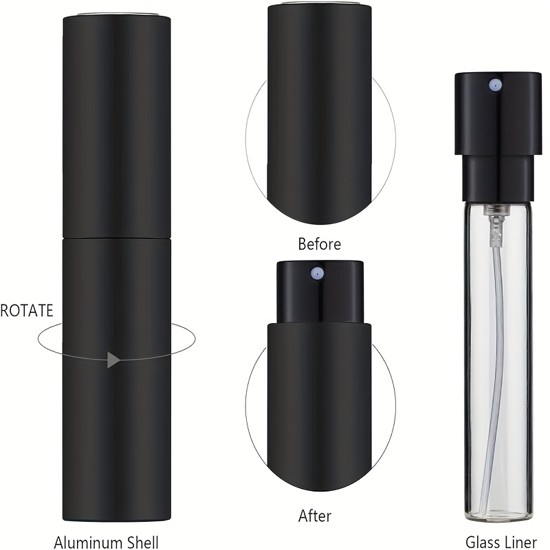 مجموعة من 3 زجاجات عطر سعة 10  - مراجعة Cologne Spray Bottle وسعره